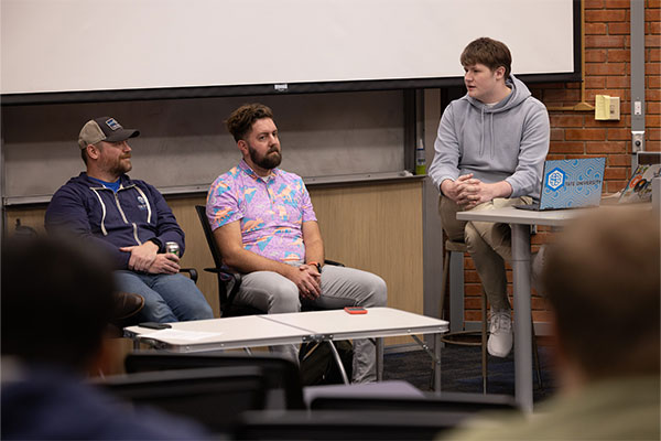 The AI Club hosting a AI panel discussion with professors.